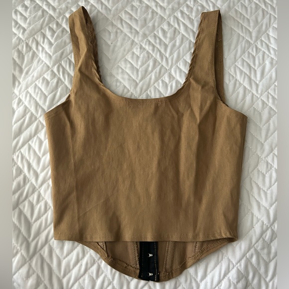 Dollskill Tan Corset Top - Picture 3 of 5